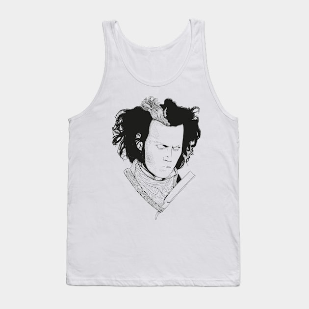 Sweet Barber Tank Top by DarkChoocoolat